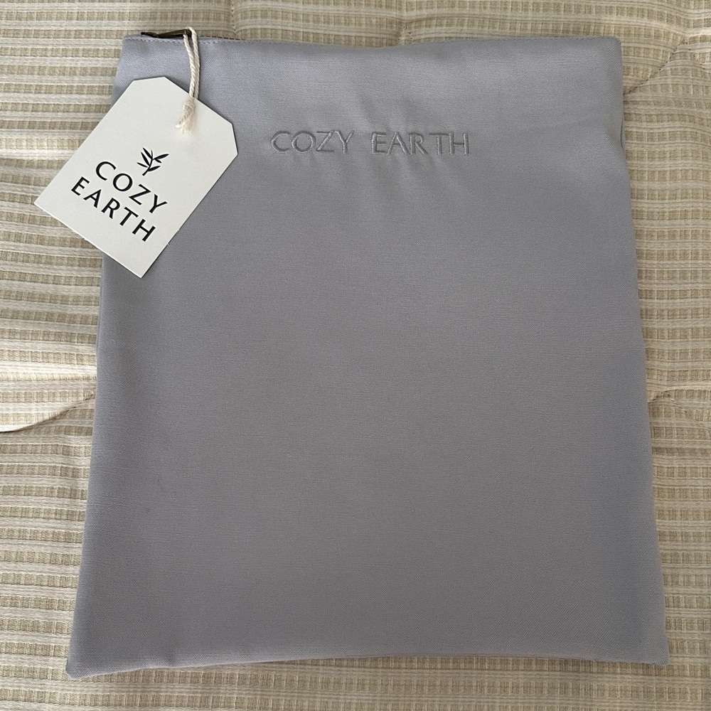 Cozy Earth Cotton Canvas Travel Size Shoe Misc Storage Bag 14”x12”